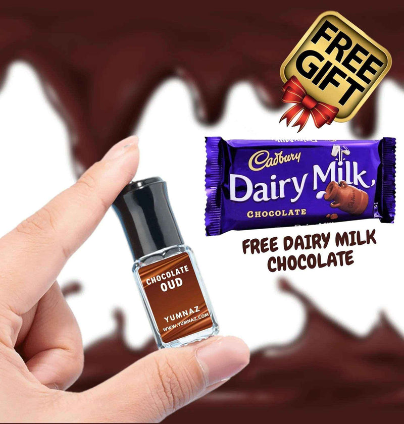 Chocolate Oud by Yumnaz with FREE Dairy milk Chocolate