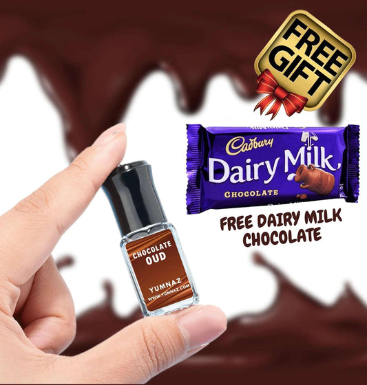 Discover the Luxurious Chocolate Oud by Yumnaz with FREE Dairy Milk Chocolate - Perfume Price in Pakistan
