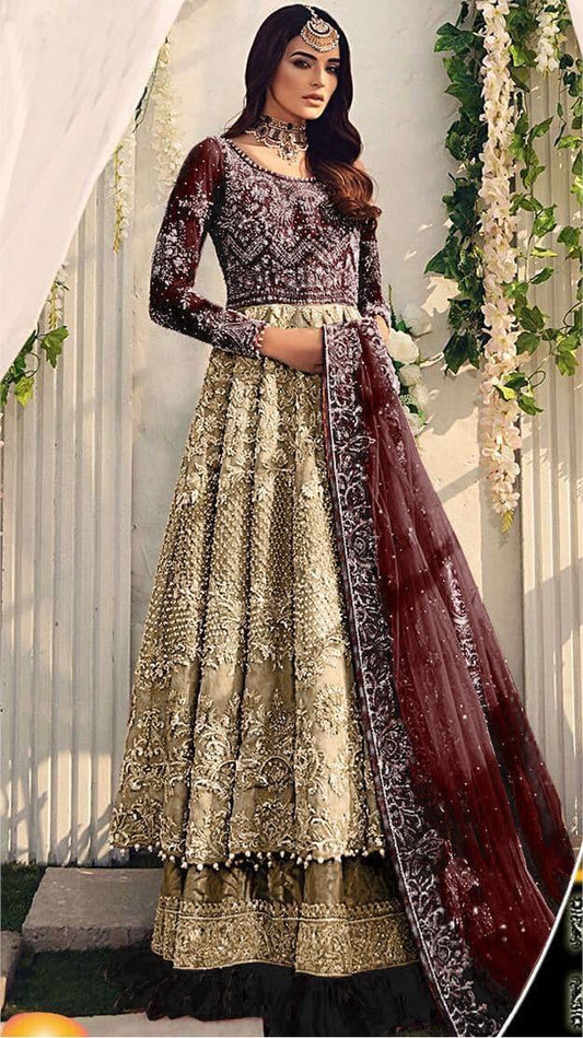 Ayesha Imran Net Bridal Bridal Suit - Yumnaz