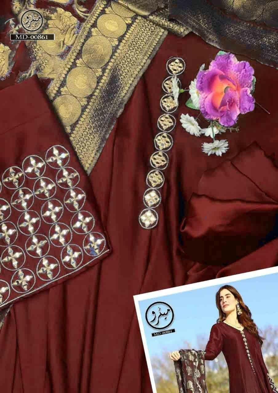 Bisma Khan Silk Suit - Yumnaz