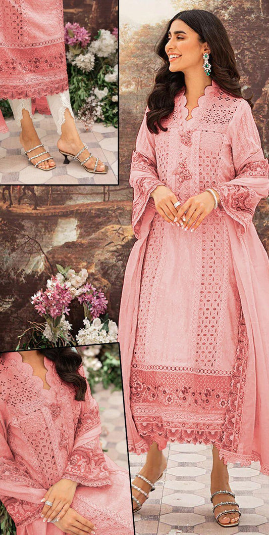 Embroidered Cotton Suit-Cotton Suits-Replica Zone