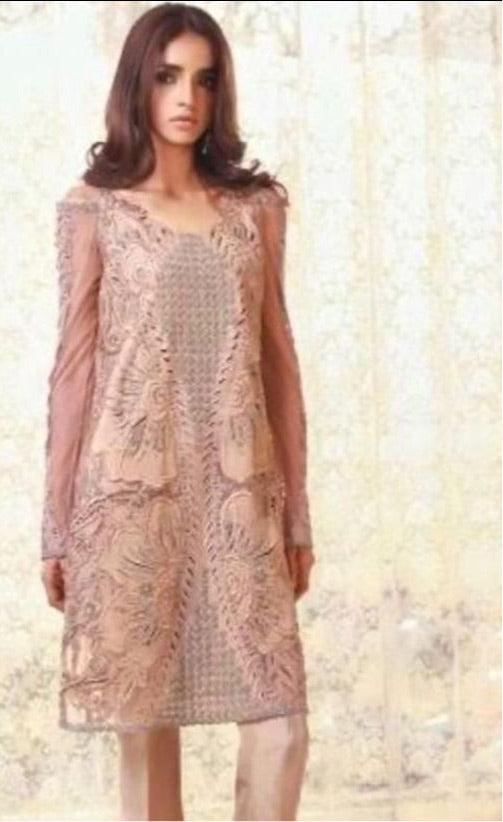 Embroidered Organza Suit - Yumnaz