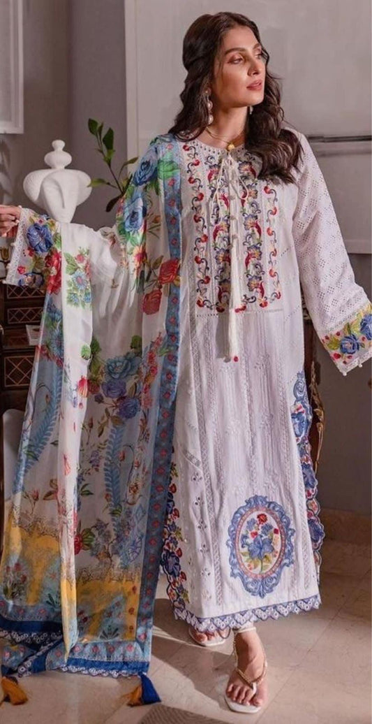 Faiza Saqlain Cotton Suit - Yumnaz