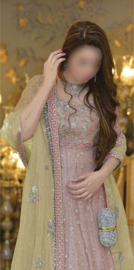 Faiza Saqlain Net Bridal Suit - Yumnaz