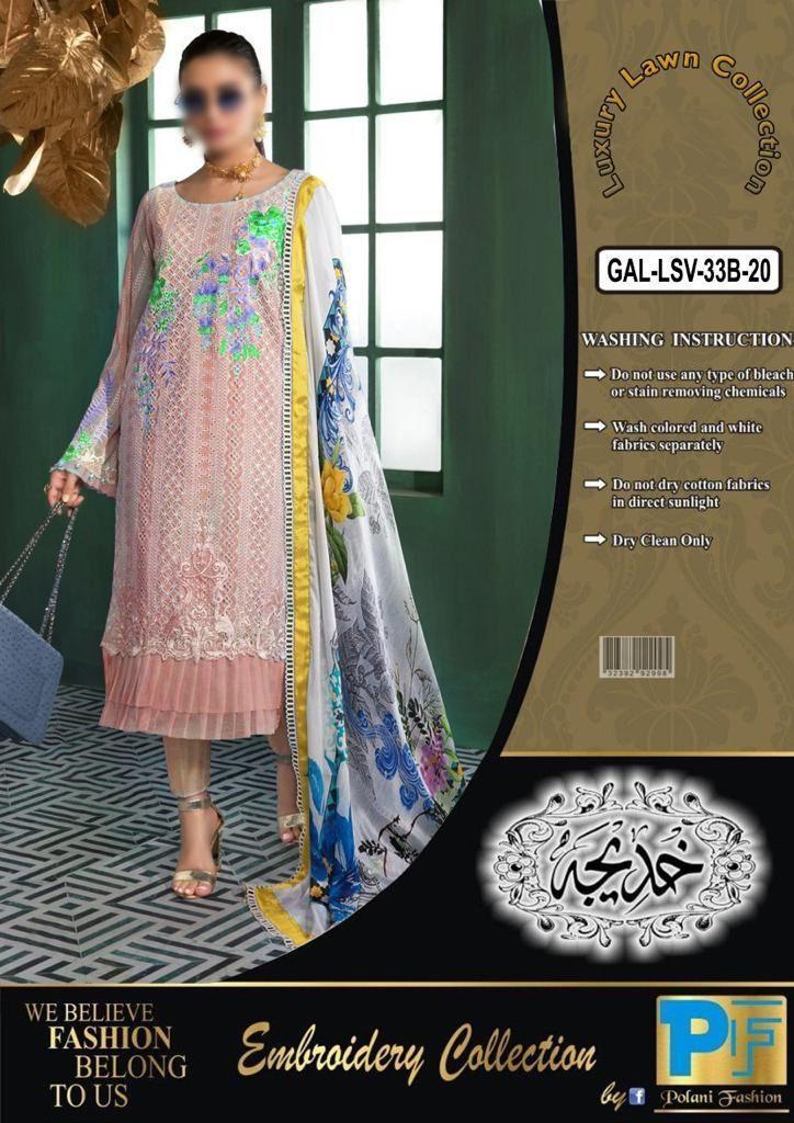 Gul Ahmed Lawn Suit-Lawn Suits-Replica Zone