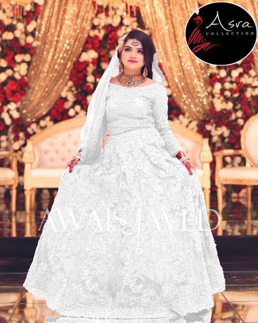 Maryams Net Bridal Suit - Yumnaz