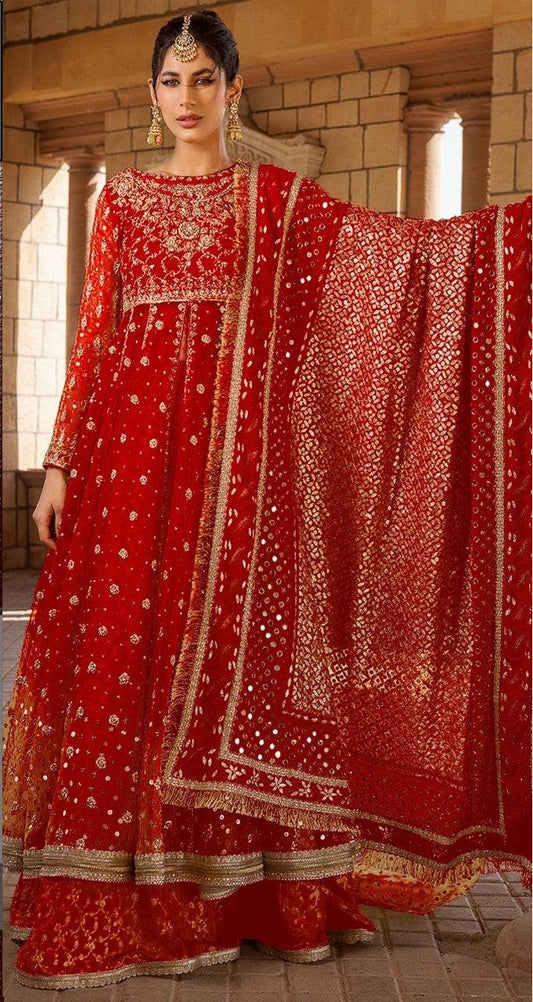 Zainab Chottani Net Bridal Suit - Yumnaz