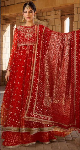 Zainab Chottani Net Bridal Suit - Yumnaz