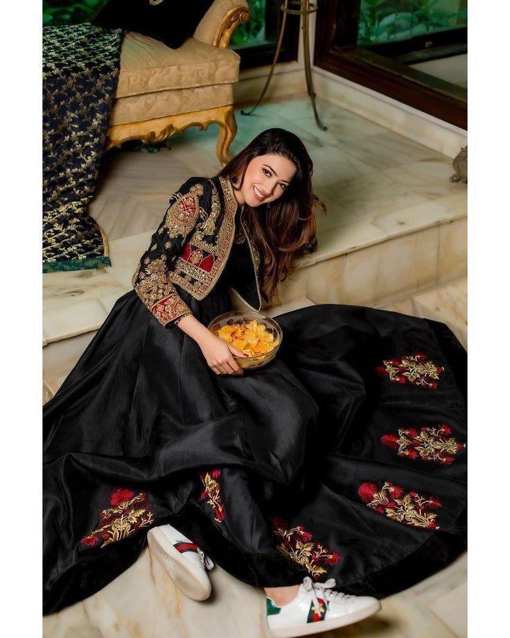 Zainab Chottani Silk Maxi - Yumnaz