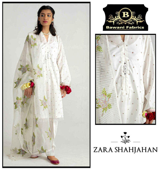 Zara Shahjahan Net Suit - Yumnaz