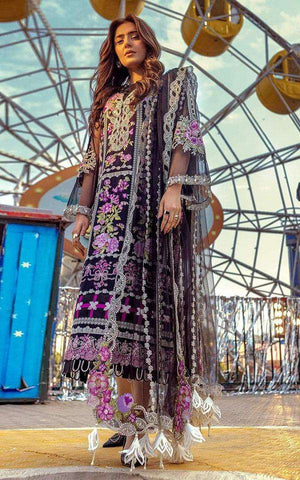 Asifa & Nabeel Lilibet Luxury MIA Lawn 3 pc Unstitched Luxury Collection - Yumnaz