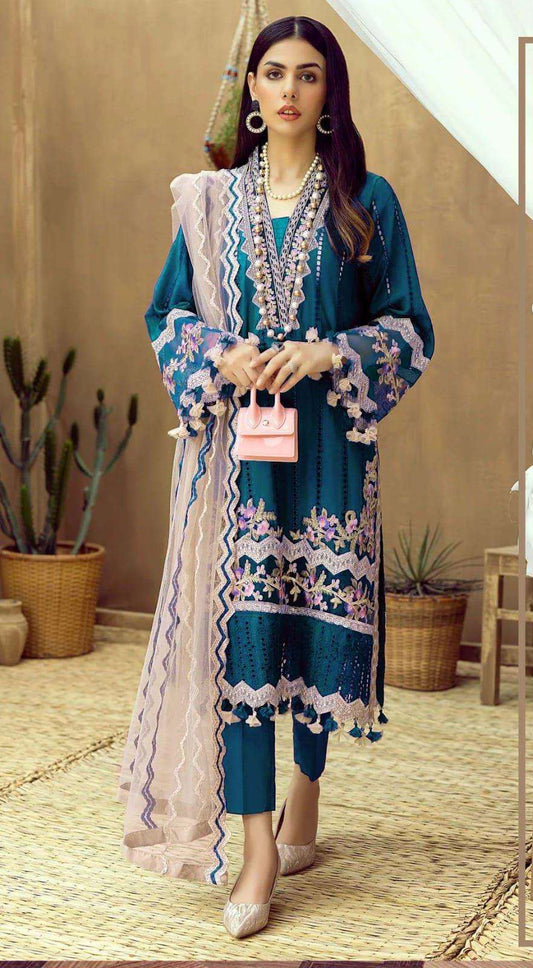 Adan Libas Cotton Suit - Yumnaz