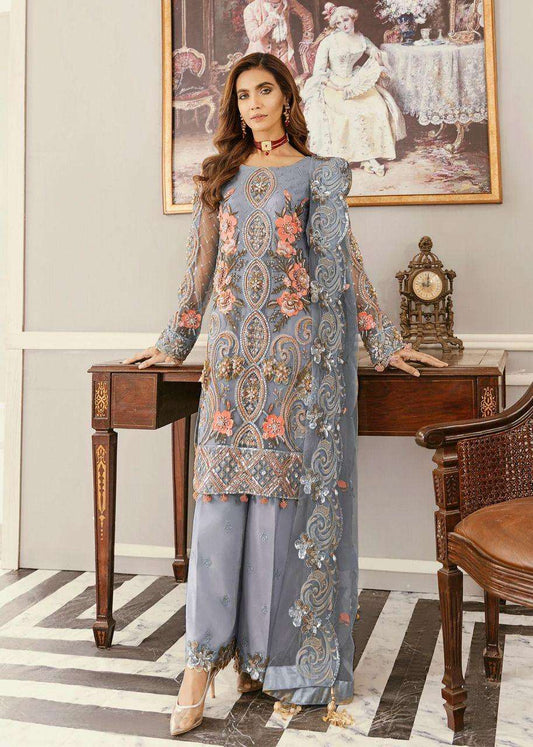 Akbar Aslam Net Suit - Yumnaz