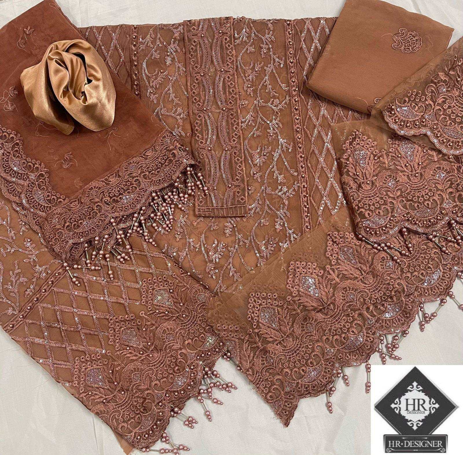 Anaya Chiffon Suit - Yumnaz