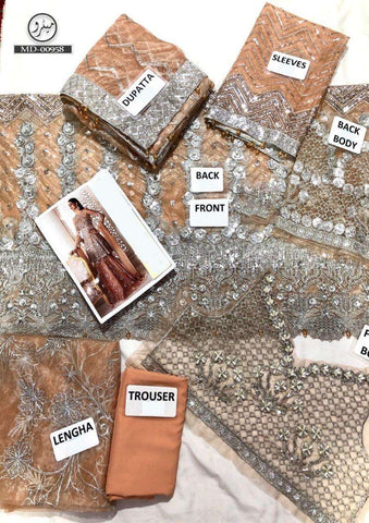 Anaya Net Bridal Suit - Yumnaz