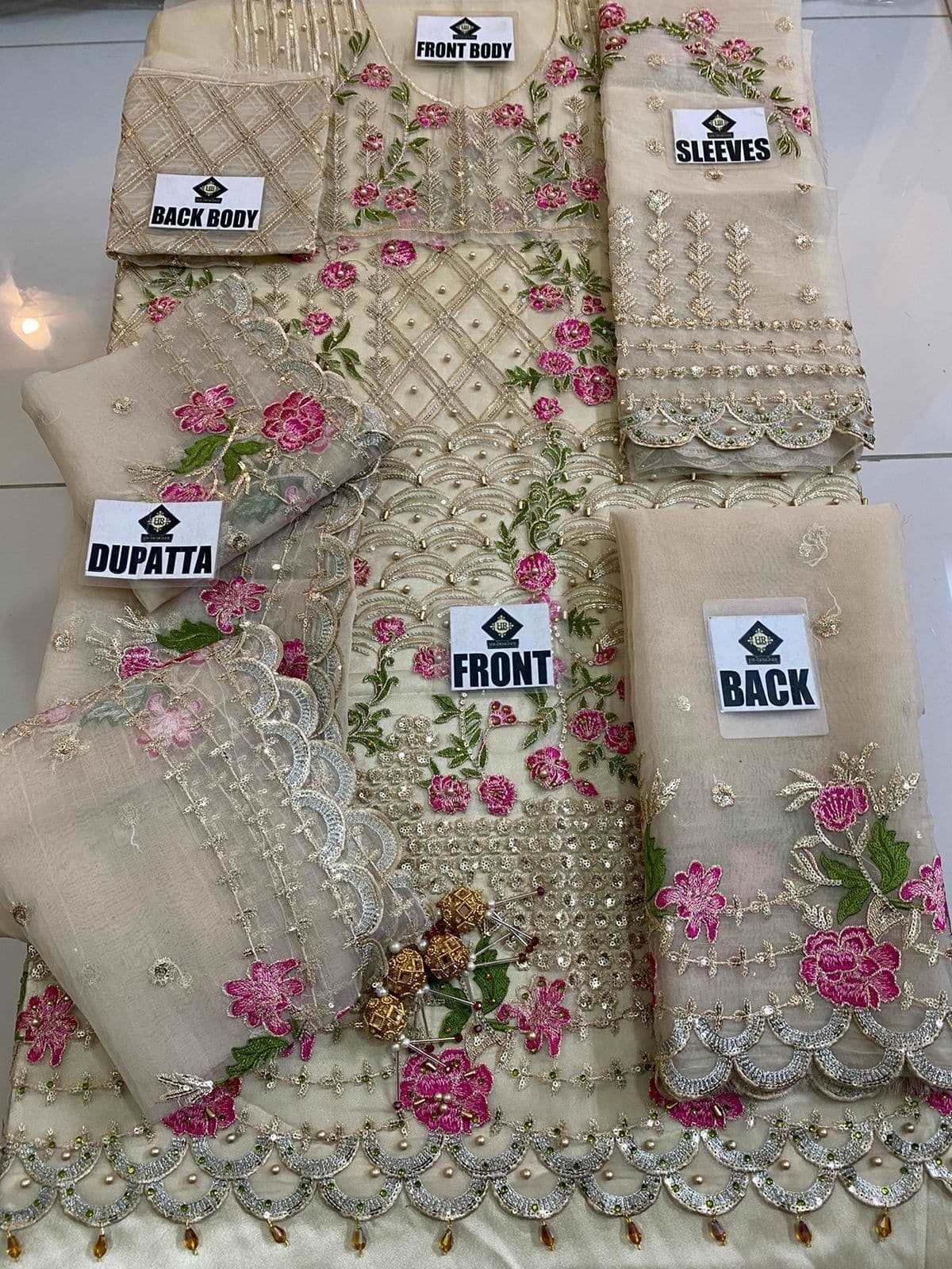 Asifa Nabeel Organza Frock - Yumnaz