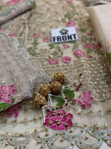 Asifa Nabeel Organza Frock - Yumnaz