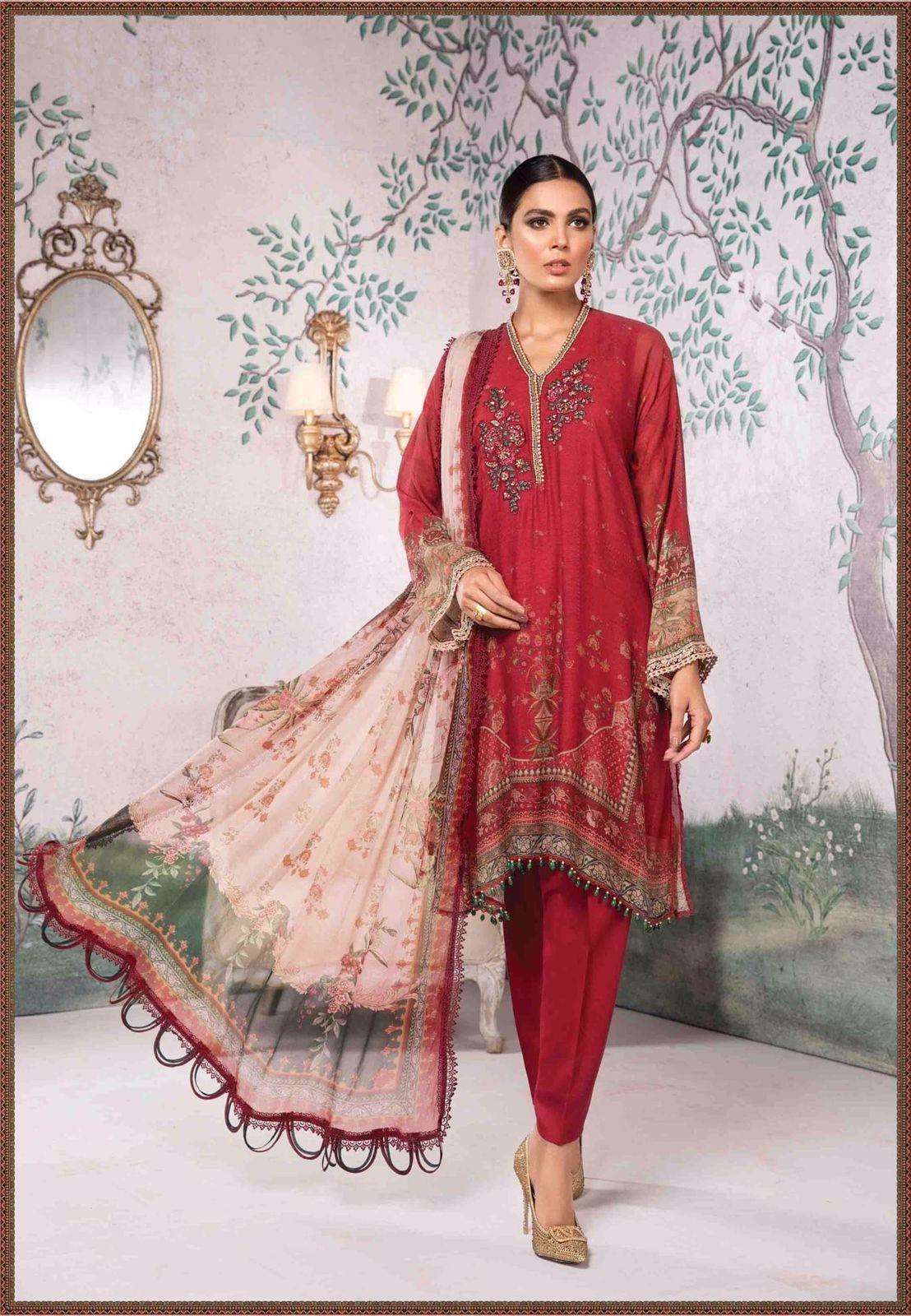 Asifa Nabeel Silk Suit - Yumnaz