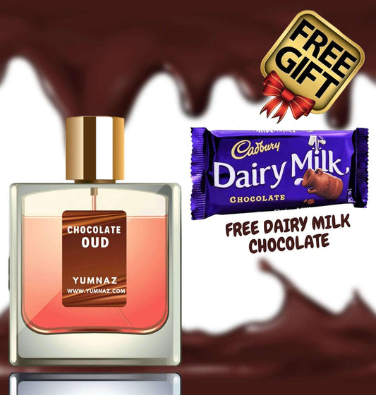 Discover the Luxurious Chocolate Oud by Yumnaz with FREE Dairy Milk Chocolate - Perfume Price in Pakistan