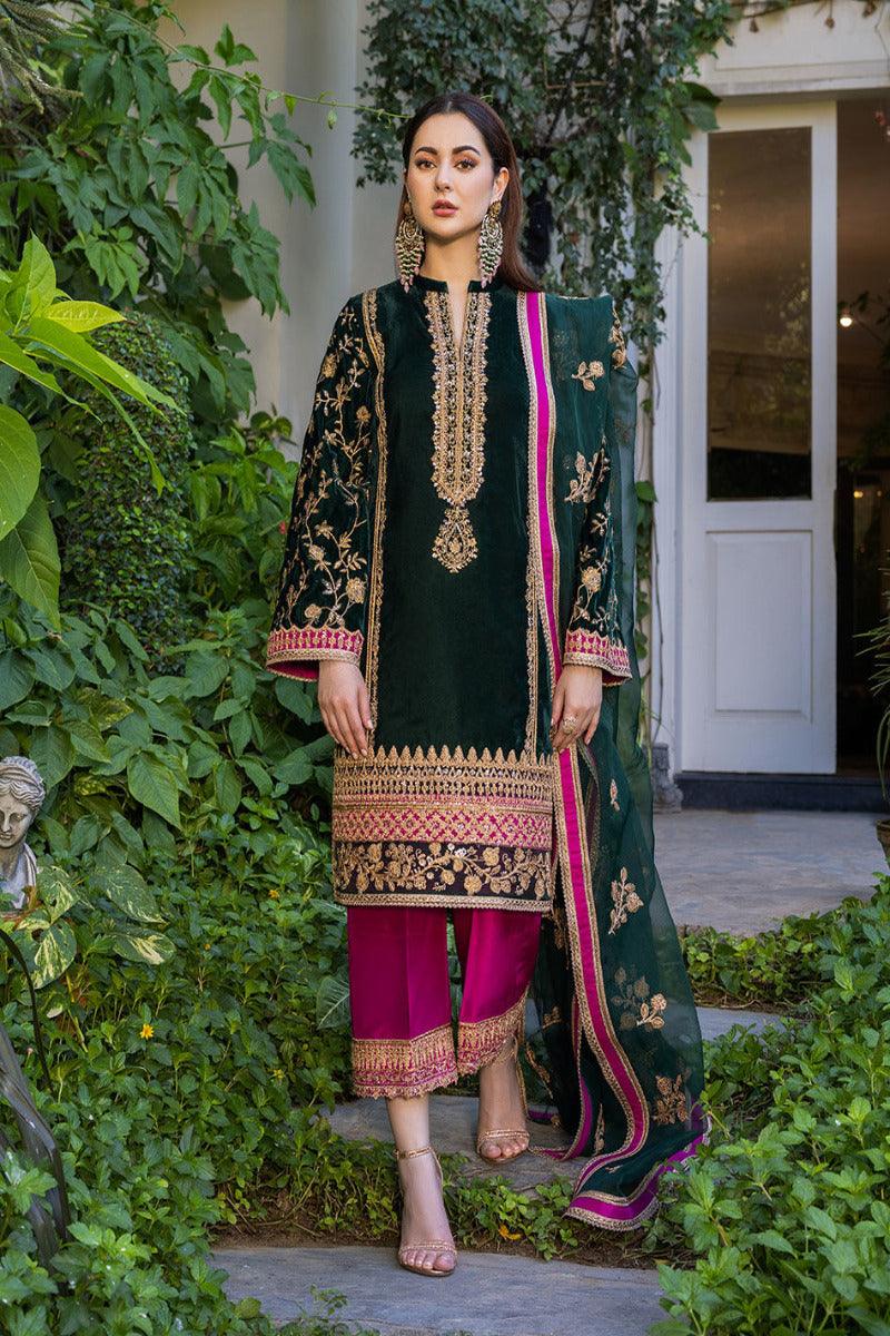Zainab Chottani Velvet Collection Pareeshay 3 Pieces Unstitched Z-03