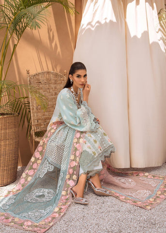 Crimson Serene Luxury Lawn by Saira Shakira - Yumnaz