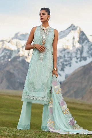 Crimson Lawn by Saira Shakira Lawn 23 Vol 2 - Summer Lawn - Crimson - Pleated Perfection - D4 A - Yumnaz