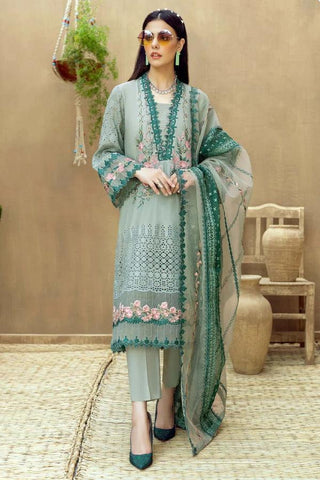 Adan's Libas Zaire GEYSER Chikankari Lawn 3 Pieces Unstitched