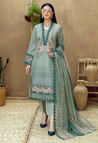 Adan's Libas Zaire GEYSER Chikankari Lawn 3 Pieces Unstitched