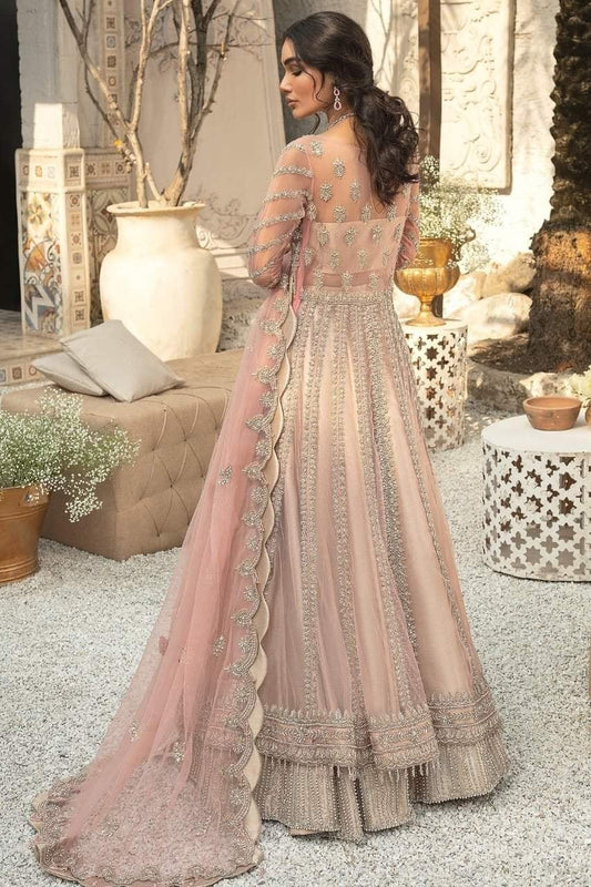 MOTIFZ BRIDAL COLLECTION PALATIAL NET FROCK 3PC ON BAREEZE SOFT NET MF 05 - Yumnaz