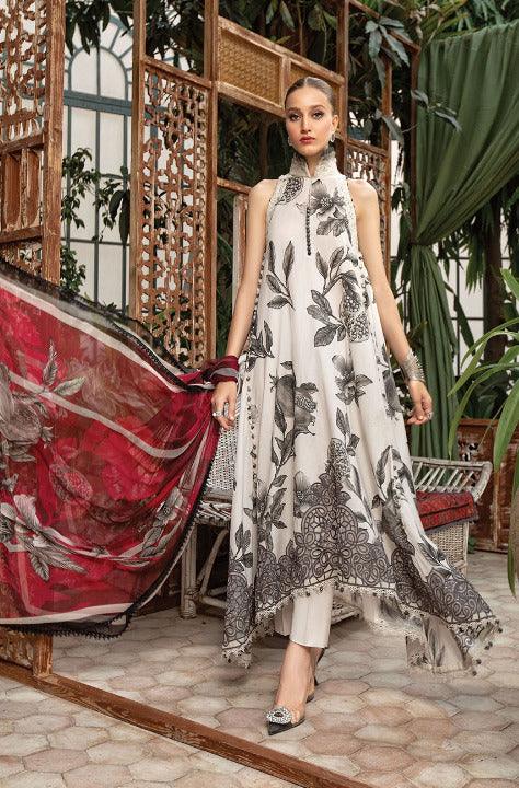 M PRINTS BY MARIA B EMBROIDERED LAWN SUITS UNSTITCHED 3 PIECE D#3A