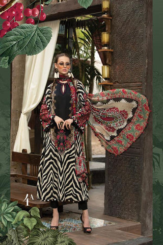 M Prints By Maria B Embroidered Lawn Suits Unstitched 3 Piece   D#4A