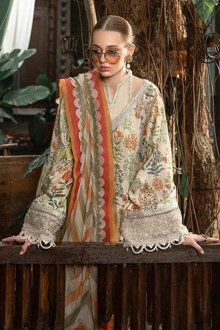 M Prints By Maria.B Embroidered Lawn Suits Unstitched 3 Piece MPT 8A - Eid Collection