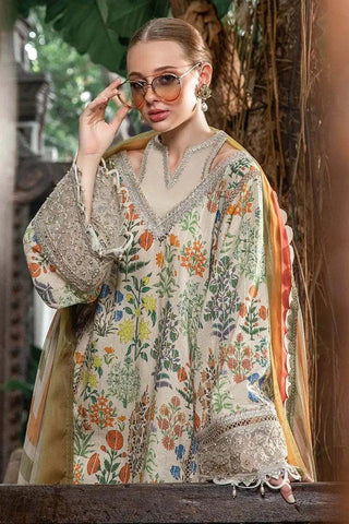 M Prints By Maria.B Embroidered Lawn Suits Unstitched 3 Piece MPT 8A - Eid Collection