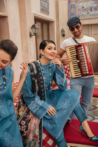 Mushq Luxury Lawn Festive 3 Pieces Unstitched MSL -14 Mia Festival De Verano Luxury Lawn Collection