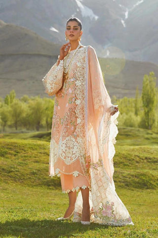 Crimson Embroidered Lawn Suits Unstitched 3 Piece 1B Dusty Pink Summer Collection