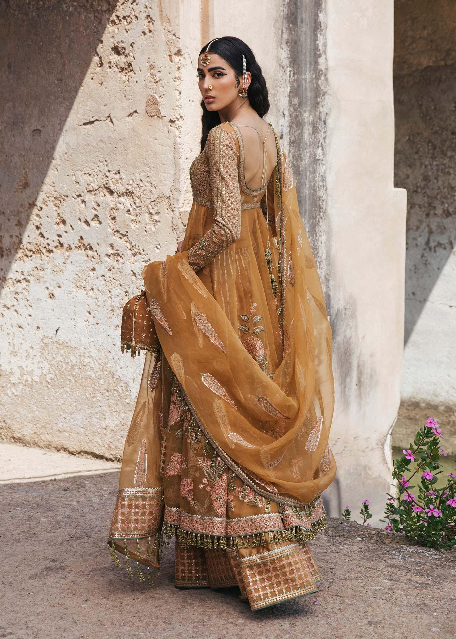 Paar by Hussain Rehar Festive Unstitched 3 Pieces Organza Suit - Sehar - Yumnaz