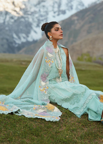 Crimson Lawn by Saira Shakira Lawn 23 Vol 2 - Summer Lawn - Crimson - Pleated Perfection - D4 A - Yumnaz