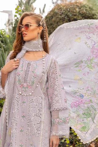 Maria.B Voyage A Luxe Lawn Unstitched Embroidered 3 Pieces Suit 9B