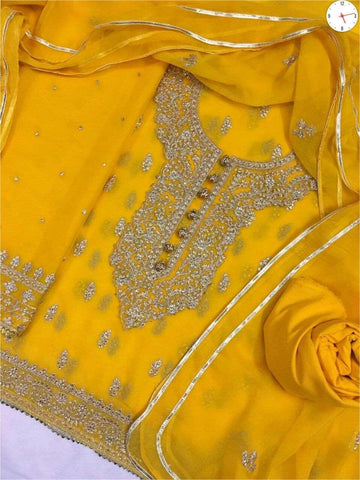 Agha Noor Chiffon Suit - Yumnaz