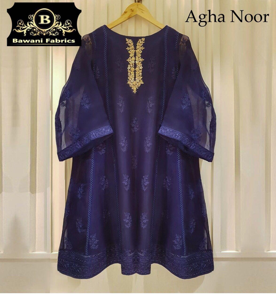 Agha Noor Organza Suit - Yumnaz