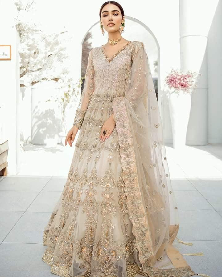 Akbar Aslam Net Bridal Suit
