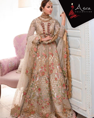 Akbar Aslam Net Bridal Suit