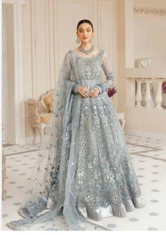 Akbar Aslam Organza Bridal Suit - Yumnaz