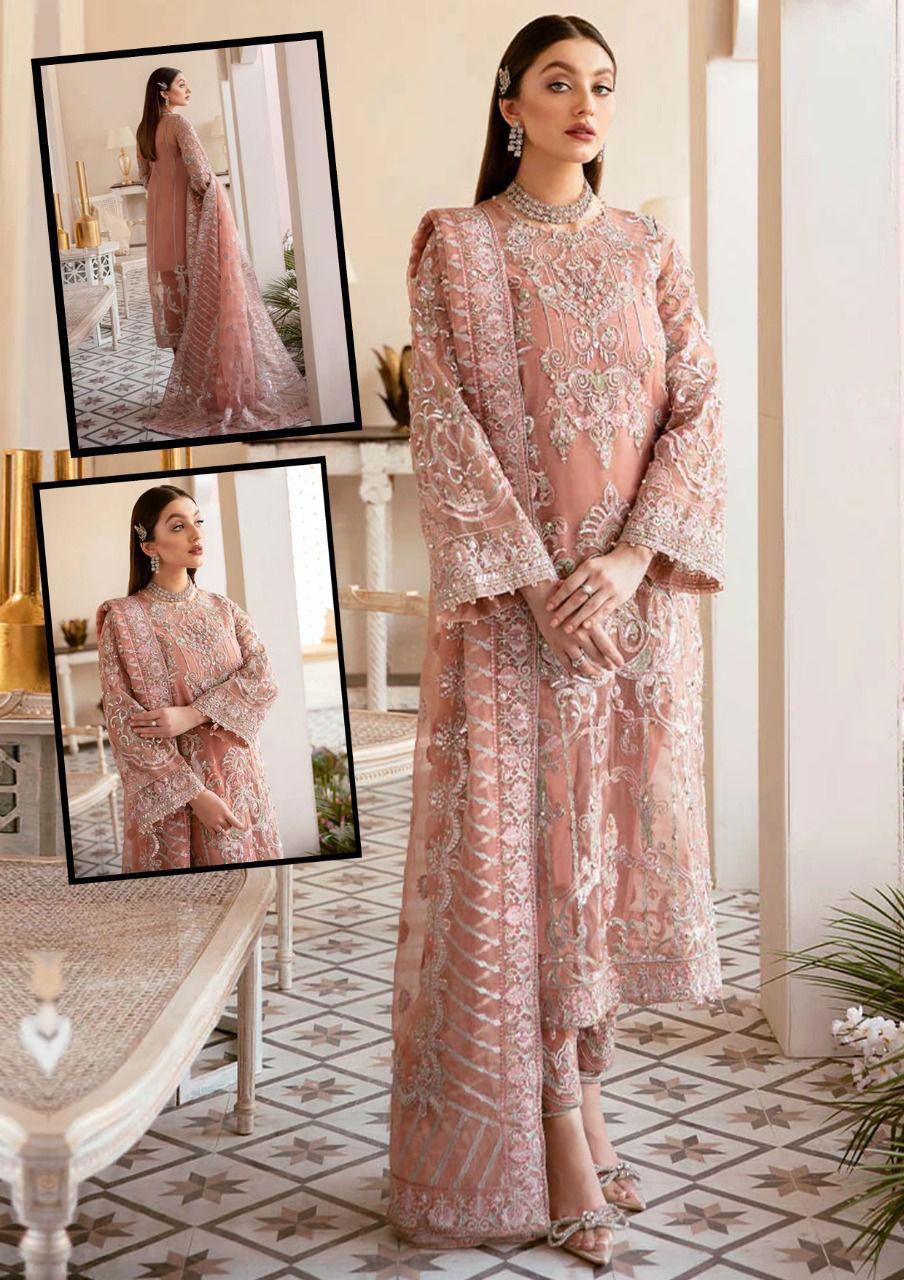 Akbar Aslam Organza Suit - Yumnaz