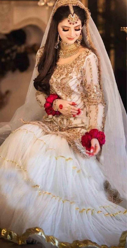 Ali Zeeshan Net Bridal Suit - Yumnaz