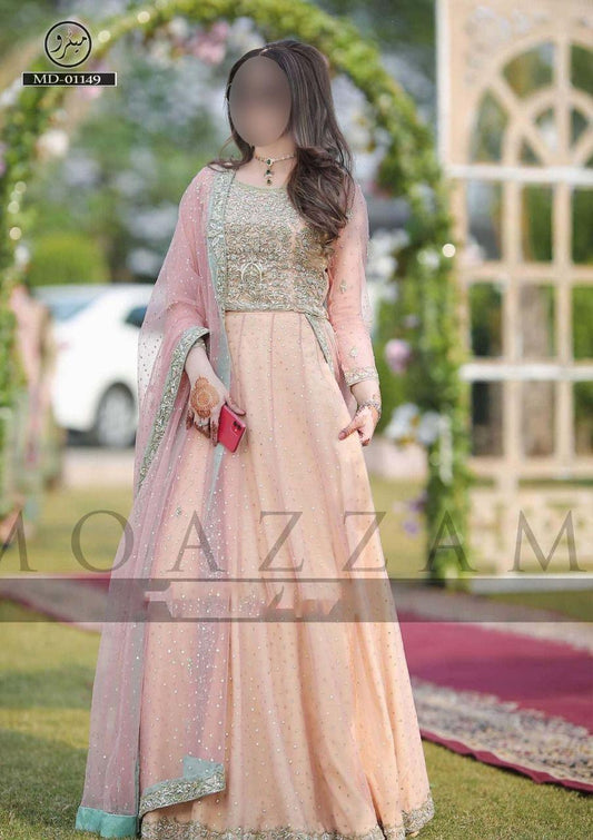 Alizah Waqar Net Maxi - Yumnaz