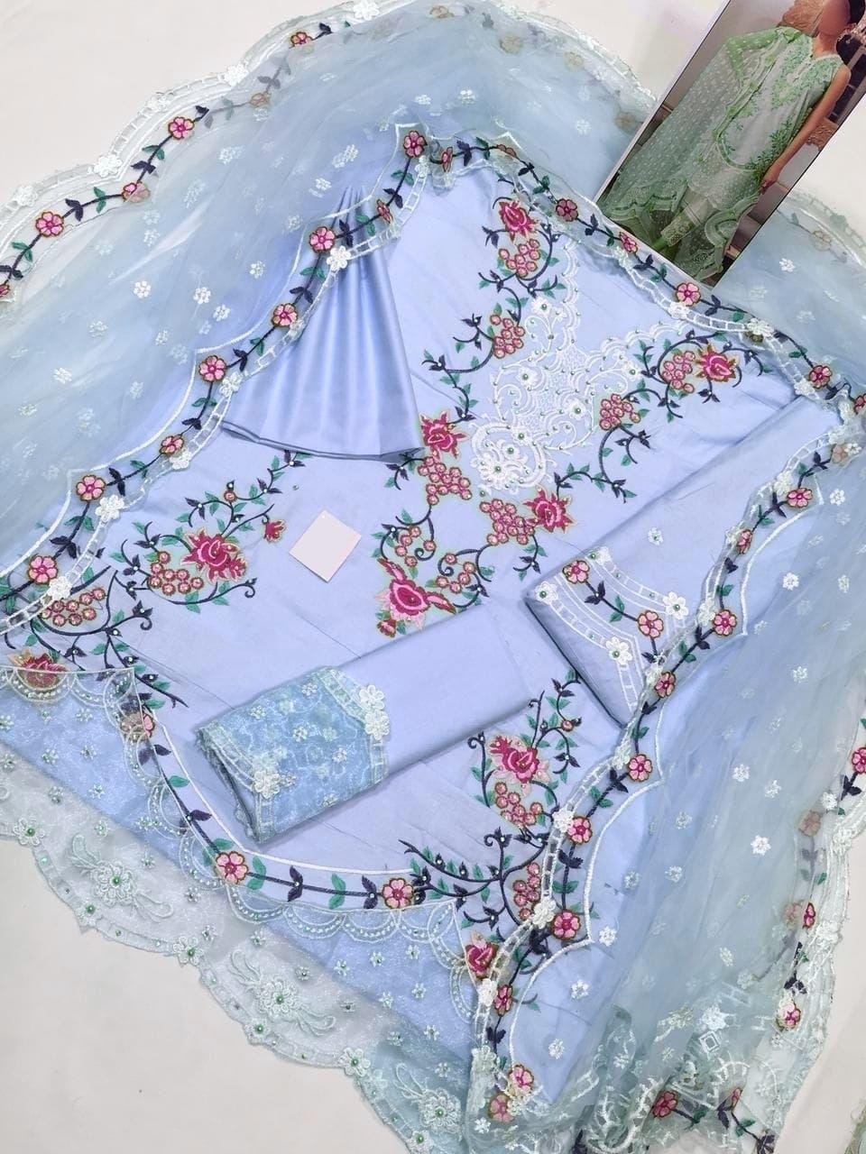 Anaya Cotton Suit - Yumnaz