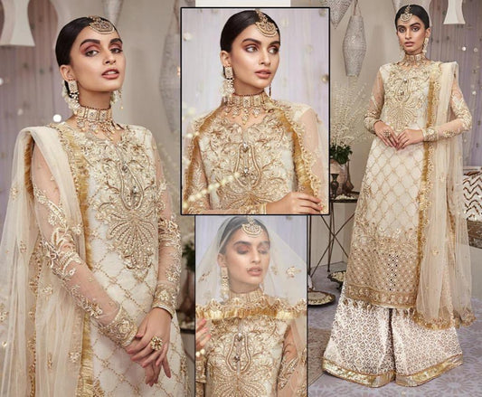 Anaya Net Bridal Suit - Yumnaz