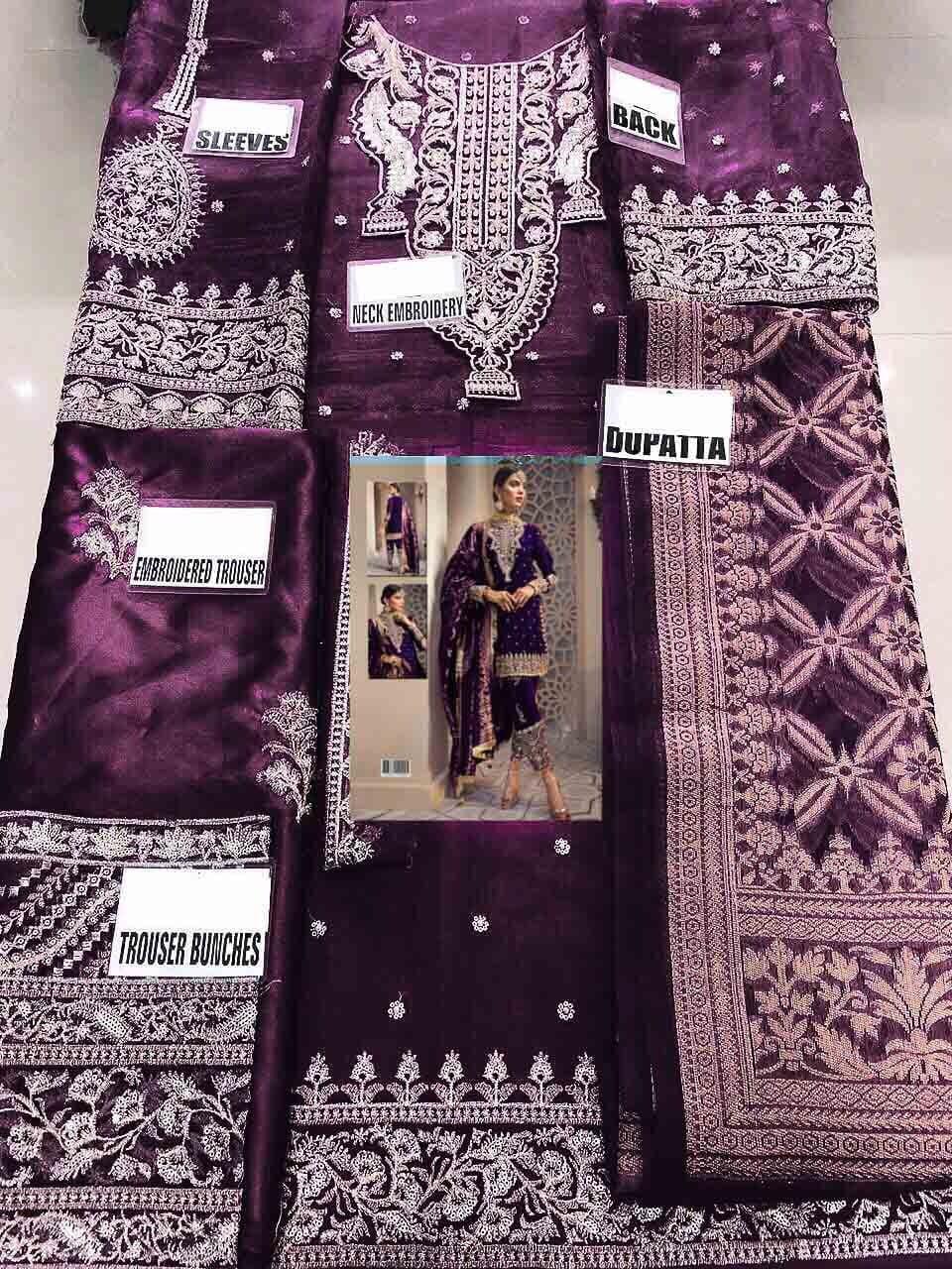 Anaya Organza Suit - Yumnaz