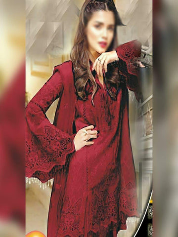 Anaya Organza Suit - Yumnaz
